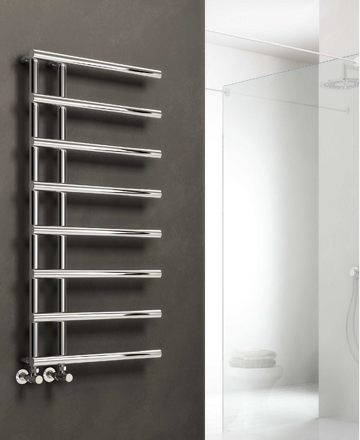 Matera  Towel Rail 772 x 500, Anthracite